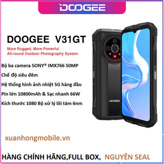 Điện thoại chắc chắn doogee v31gt ,rom 256 gb, màn hình 6,58 inch" fhd 1080 ,octa core 5g )