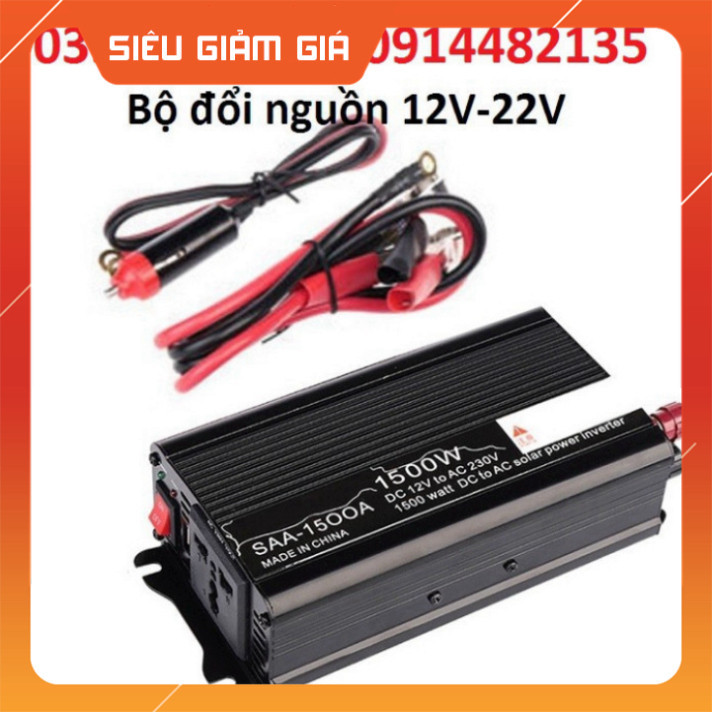 Máy kích điện 1200W - Bộ kích điện 1200w - Inverter 1200w Sin Chuẩn hàng hóa mới 2023 BH hai năm [Me