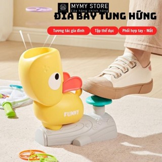 Đĩa bay đồ chơi vận động tương tác vơi cha me