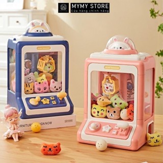 Máy gắp thú mini kèm 10 thú bông , bóng đồ chơi cho bé ,  Máy gắp thú bông mini thiết kế đẹp có đèn nhạc MyMy Store