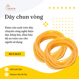 Dây chun vàng cột hàng, 500G, dây thun vòng
