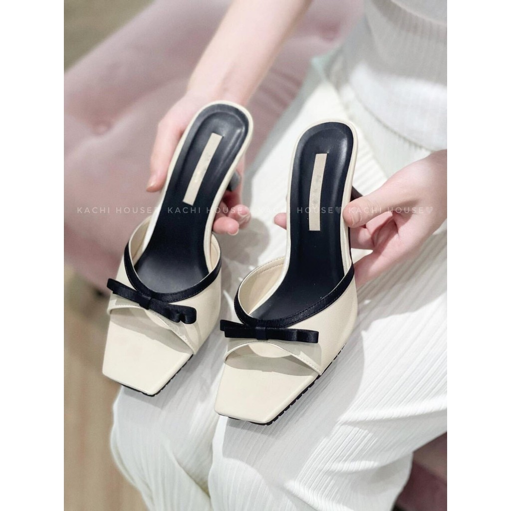 Guốc nơ mũi vuông Sz 5-9