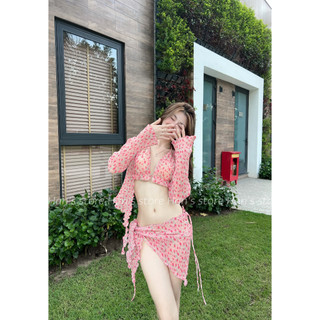 SET BIKINI HOA TẶNG KÈM KHĂN CHOÀNG(ẢNH THẬT)