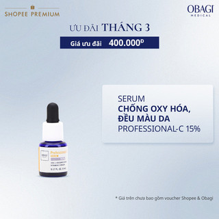 Serum Vitamin C 15% Dưỡng Sáng Da & Chống Oxy Hóa Obagi Professional-C 5ml