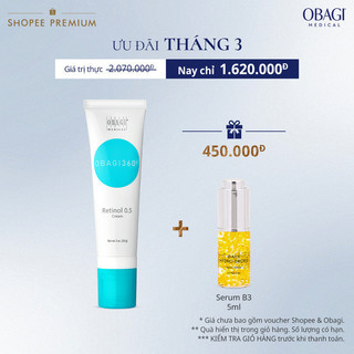 Kem Chống Lão Hóa & Tái Tạo Da Obagi 360 Retinol 0.5 28g