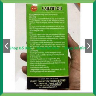 DẦU TRÀM BÉ THƠ CHO MẸ VÀ BÉ 50ML [Chính Hãng]