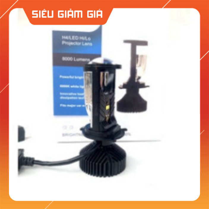 Đèn Pha Led Bi Cầu T9 H4 Cho xe ô tô xe máy ( Dùng Điện Ắc Quy ) Cắt Sáng chống nắng M01B Siêu Sáng 