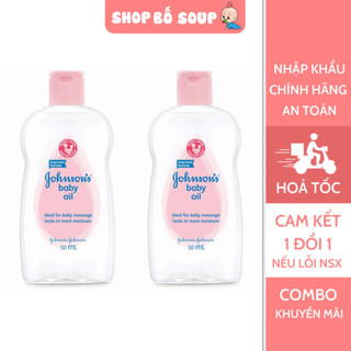 Dầu mát xa dưỡng ẩm Johnson's baby oil 50ml