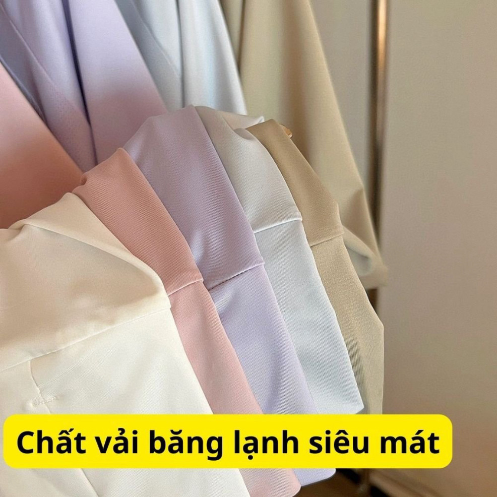 Áo chống nắng nữ chống tia cực tím UPF50+ chống tia UV chất lụa nhẹ, thoáng mát free size đến 75kg | BigBuy360 - bigbuy360.vn