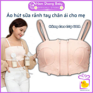 Áo hút sữa rảnh tay cho mẹ áo hút sữa cao cấp nhập Mỹ chất liệu cao cấp mát thoải mái rảnh tay