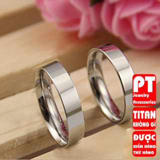 Nhẫn cặp nam nữ cao cấp sang trọng không đen PT Jewelry & Accessories ĐV: 1CHIẾC