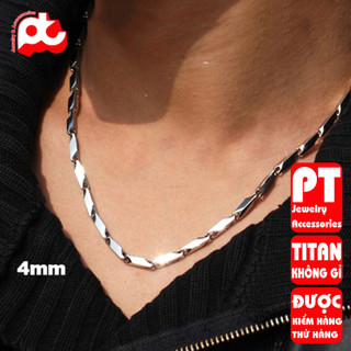 Dây chuyền cao cấp nam titan inox thép không gỉ hỏa tiển trơn PT Jewelry & Accessories PTDCNA14