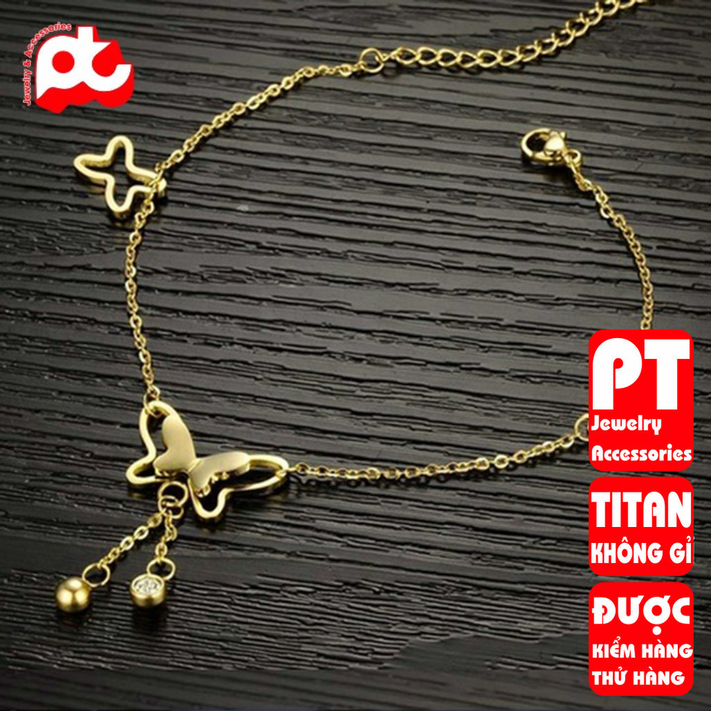 Lắc chân nữ titan không đen giá rẻ HCM - PT_LC_40