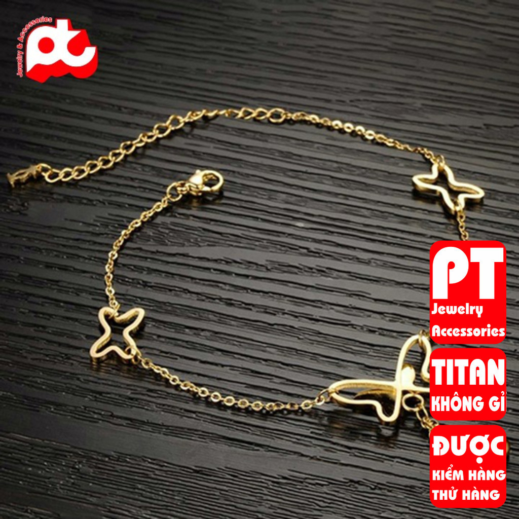 Lắc chân nữ titan không đen giá rẻ HCM - PT_LC_40