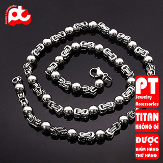 Dây chuyền titan nam cao cấp sang trọng inox thép không gỉ trangsucpt 5mm PTDCNA52