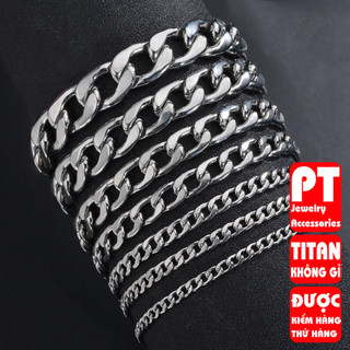 Lắc tay nam titan 5mm lặc 5mm không đen giá rẻ HCM