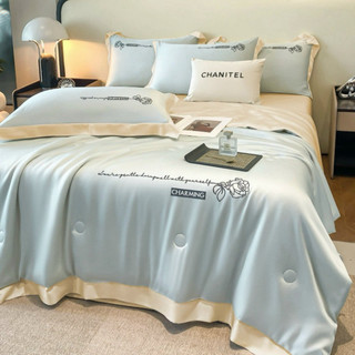 BELLA HO BELLA HO Bộ chăn ga gối phi lụa Romantic set chăn chần ( full màu )