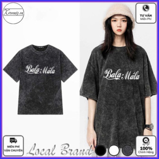 Áo Thun Tay Lỡ BALA MALA Local Brand Cotton 100 nam nữ form rộng Unisex (AT2600L - Kèm Video Ảnh Thật) (Thank You Fashio