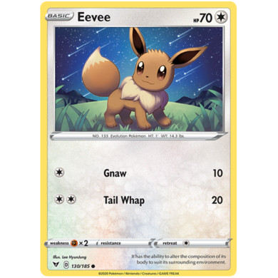 Thẻ Bài Pokemon - Eevee [C] [130/185] [Vivid Voltage]