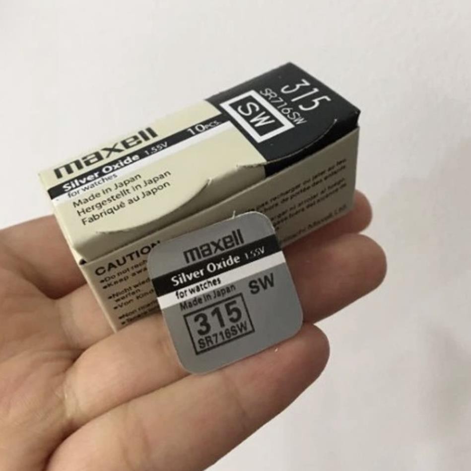 Batery Đồng Hồ Đeo Tay Maxell 716 SR716SW 315 NHÀ KEM Chính Hãng