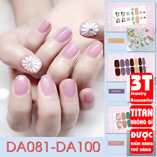Miếng dán tô điểm móng tay nhiều phong cách phong phú DA081-DA100 DIY