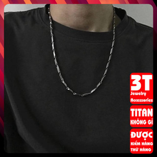 Dây chuyền nam vòng cổ Xích Trơn Basic nam nữ unisex Titan bạc không gỉ - Xích Trơn hỏa tiễn PTDCNA13