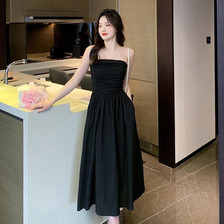 Đầm 2 Dây Cúp Ngực Chất Đũi Gân Bèo Lou Dress, Váy Cúp Ngực 2 Dây Bánh Bèo Cực Xinh Ruby's Housee | BigBuy360 - bigbuy360.vn