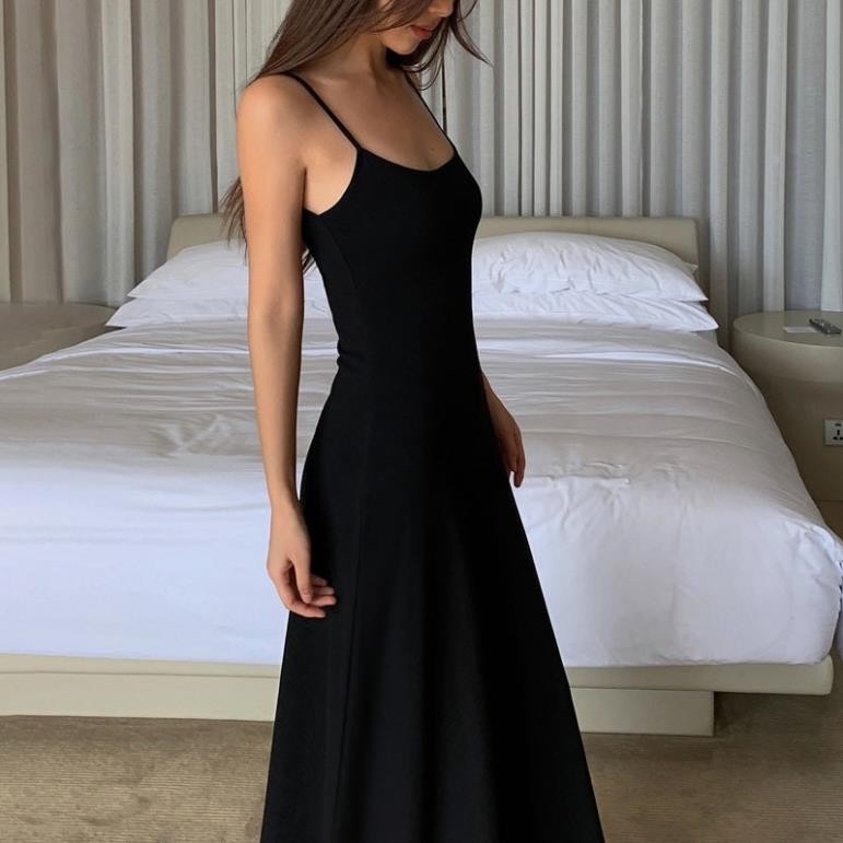 Váy 2 Dây Dáng Dài Ôm Body, Đầm Hai Dây Body Có Nút Điều Chỉnh Ngắn Dài Chất Tăm Lạnh Co Dãn Ruby's Housee | BigBuy360 - bigbuy360.vn