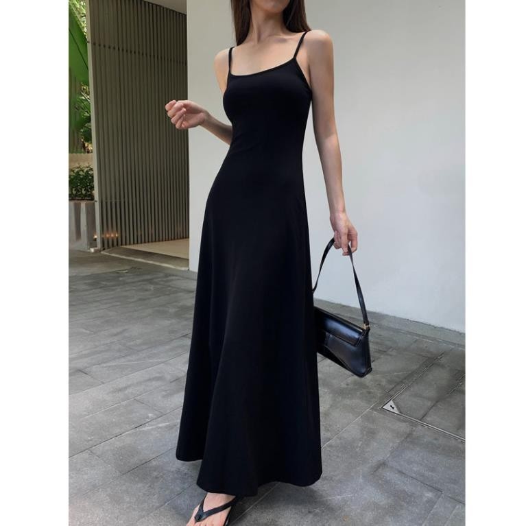 Váy 2 Dây Dáng Dài Ôm Body, Đầm Hai Dây Body Có Nút Điều Chỉnh Ngắn Dài Chất Tăm Lạnh Co Dãn Ruby's Housee | BigBuy360 - bigbuy360.vn