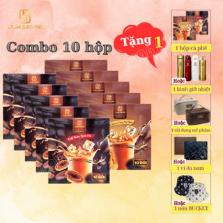 Combo 10 hộp cà phê laura coffee tặng bình giữ nhiệt cao cấp laura coffee