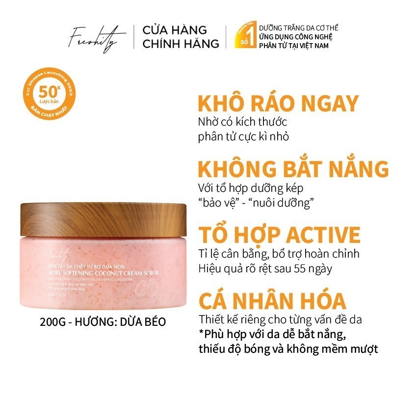 Bộ sản phẩm chăm sóc da mạnh mẽ Freshity dành cho da chai lỳ, dày sừng