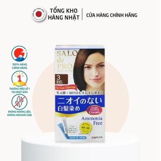 Kem nhuộm tóc cho nữ phủ bạc nhật bản salon de pro 3 80g