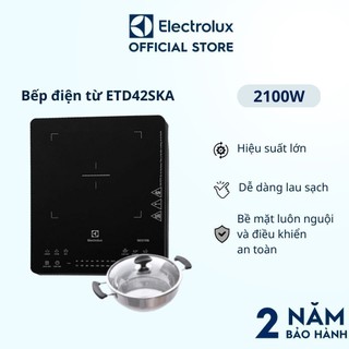 Bếp nấu điện từ để bàn Electrolux 2100W 6 chương trình nấu-ETD42SKA