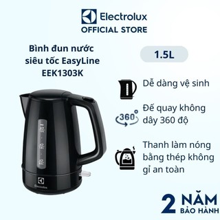 Bình đun nước siêu tốc Electrolux EasyLine EEK1303K 1,5L
