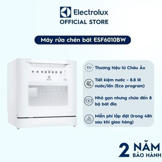 Miễn phí giao lắp toàn quốc - Máy rửa chén bát 8 bộ Electrolux ESF6010BW