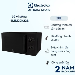 Lò vi sóng để bàn Electrolux UltimateTaste 300 20L - EMM20K22B - 5 mức công suất