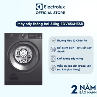 Máy sấy thông hơi Electrolux 8.5kg UltimateCare 300 - EDV854N3SB - Màu xám đen