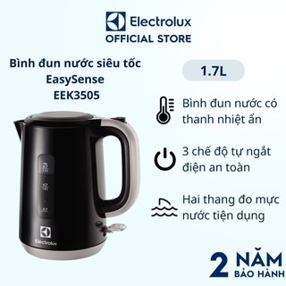 Bình đun nước siêu tốc Electrolux 1.7L EasySense EEK3505, tự ngắt điện an toàn