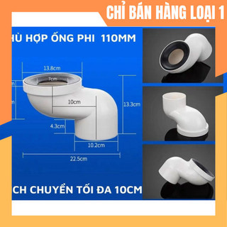 Dịch tâm bồn cầu 10cm - Thiết bị chuyển tâm xí bệt loại điều chỉnh tối đa 10cm