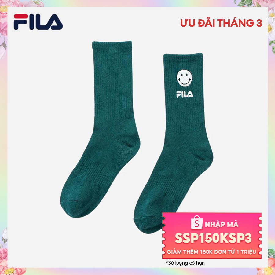 Vớ thể thao unisex Fila Tennis Club X Smiley - FW3SCF4S01X-DGR