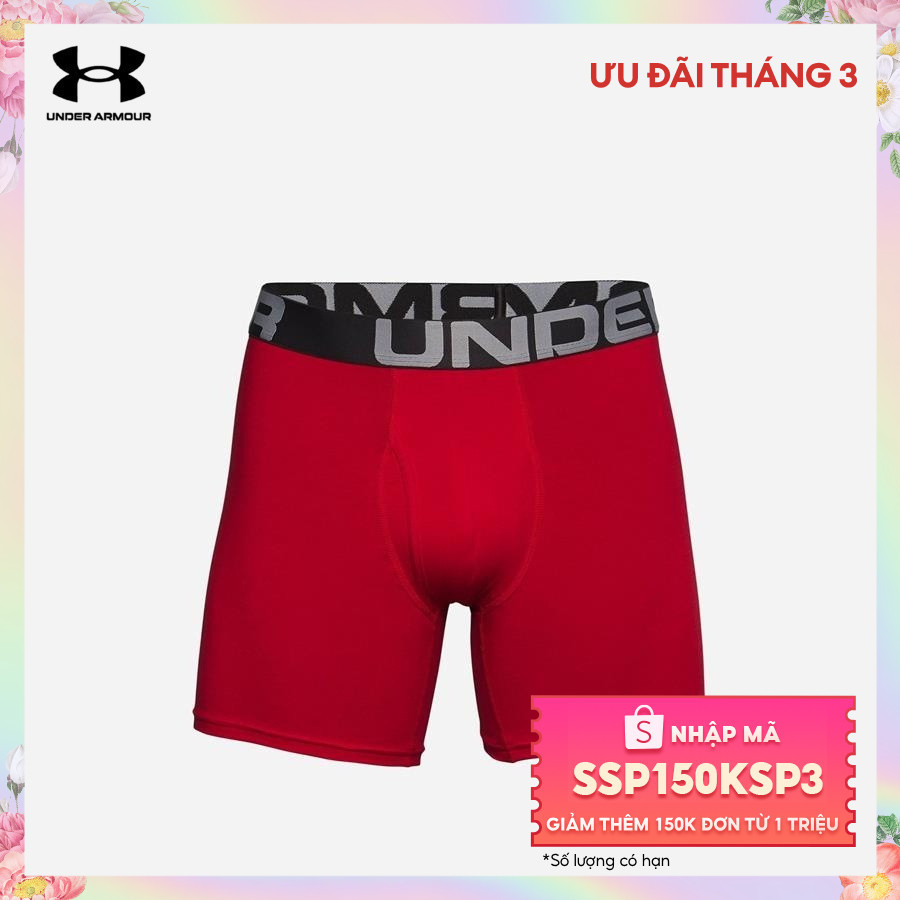 Đồ lót nam Under Armour Charged Cotton 6In 3 Pack - 1363617-600