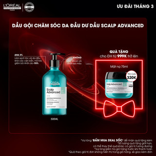 Dầu gội dưỡng tóc giảm bết dầu da đầu, giảm bết tóc Scalp Advanced 500ml - Dành cho da đầu dư dầu, tóc bết