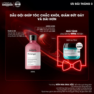 Dầu gội dưỡng tóc dài mềm mượt, giảm gãy rụng, chẻ ngọn Pro Longer 300ml - Dành cho tóc dài, dễ đứt gãy, chẻ ngọn