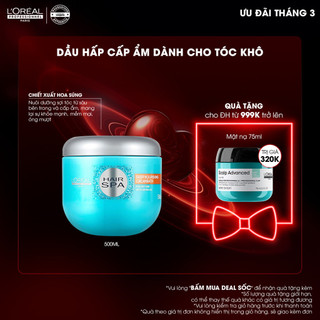Dầu hấp chăm sóc cấp ẩm cho tóc khô L'Oréal Professionnel Hair Spa 500ml