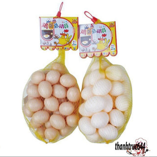 Set 10 hột gà giả white color bằng nhựa cho quy mô chuồng ấp trứng trứng gà mô hình cho học xá vẽ hình lên t