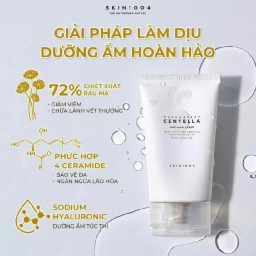 KEM DƯỠNG CENTELLA 75ml Rau Má Skin1004 Madagascar giúp phục hồi da, giảm mụn , giảm thâm mụn | BigBuy360 - bigbuy360.vn
