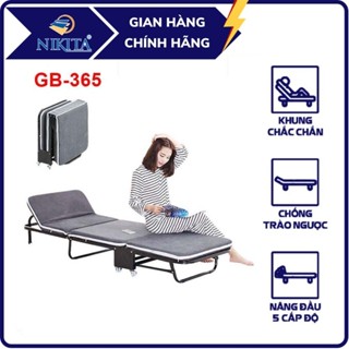 Giường gấp ba khúc NIKITA GB365 rộng 65cm màu XÁM xanh