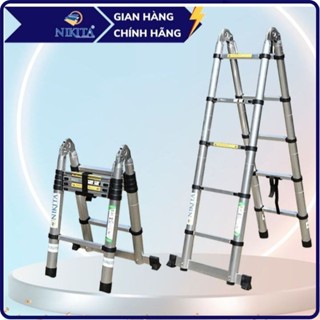 Thang nhôm rút chữ A NIKITA - Gọn nhẹ, tiện dụng, tùy chỉnh chiều cao sử dụng