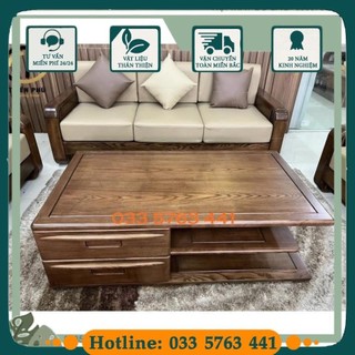 RẺ NHẤT SHOPEE - Bộ ghế sofa phòng khách kiểu dáng mới lạ, gỗ sồi nga cao cấp kèm đệm ngồi êm ái