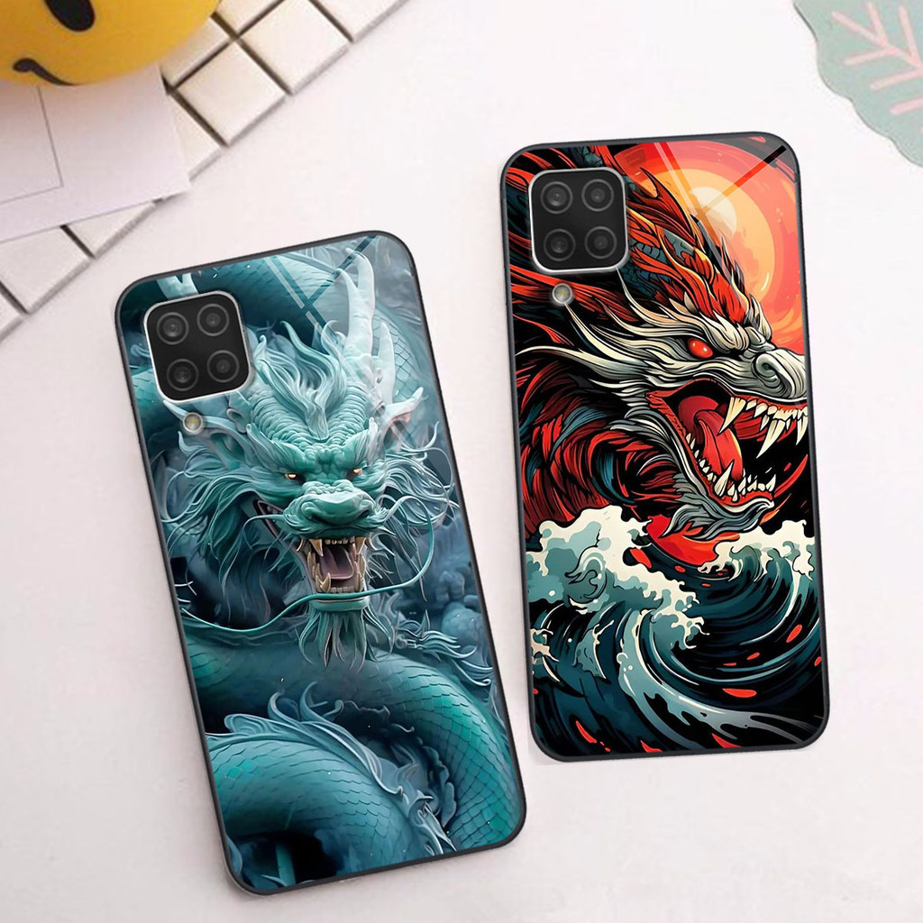 Ốp lưng Kính Samsung A12 / M12 hình rồng siêu đẹp siêu chất